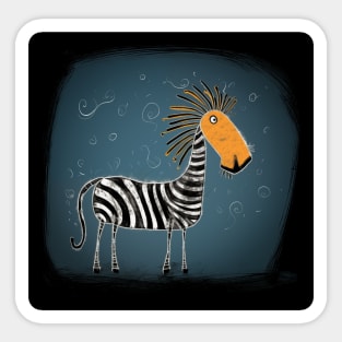 Elegant Zebra Stripes Sticker